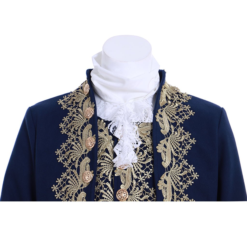 18th Century Rococo Men's Blue Court Suit - Exquisite Historical Costume | Astricos Medieval Series - Astricos