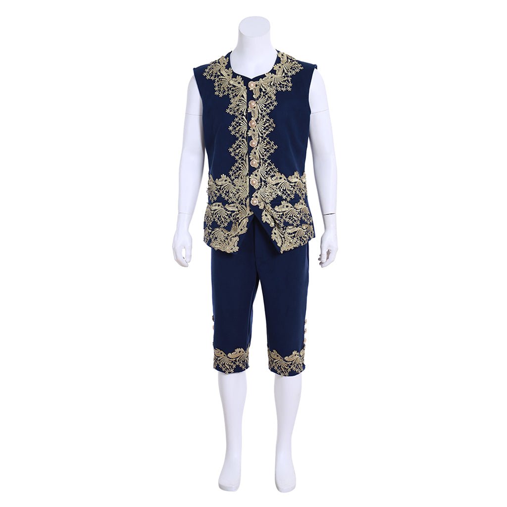 18th Century Rococo Men's Blue Court Suit - Exquisite Historical Costume | Astricos Medieval Series - Astricos