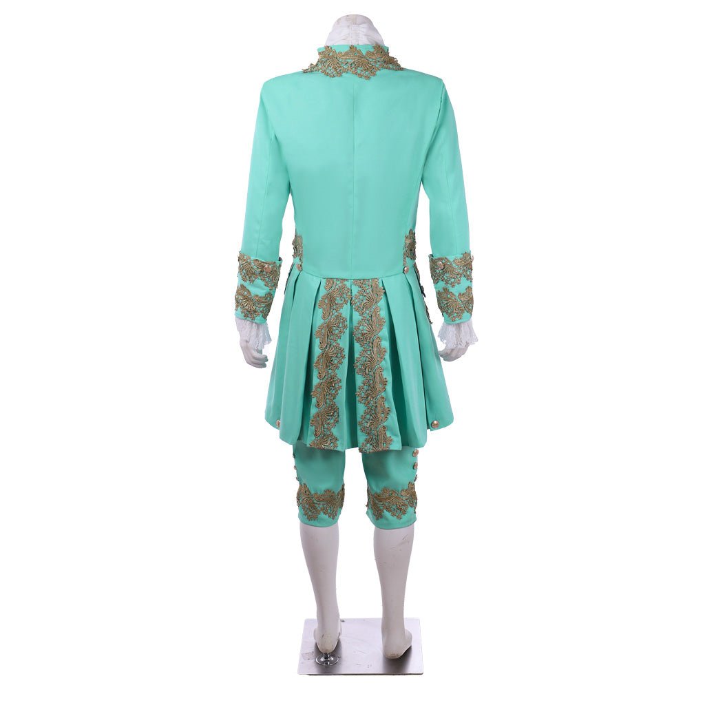 18th Century Rococo Men's Court Dress - Green Retro Colonial Suit | Astricos Medieval Series - Astricos