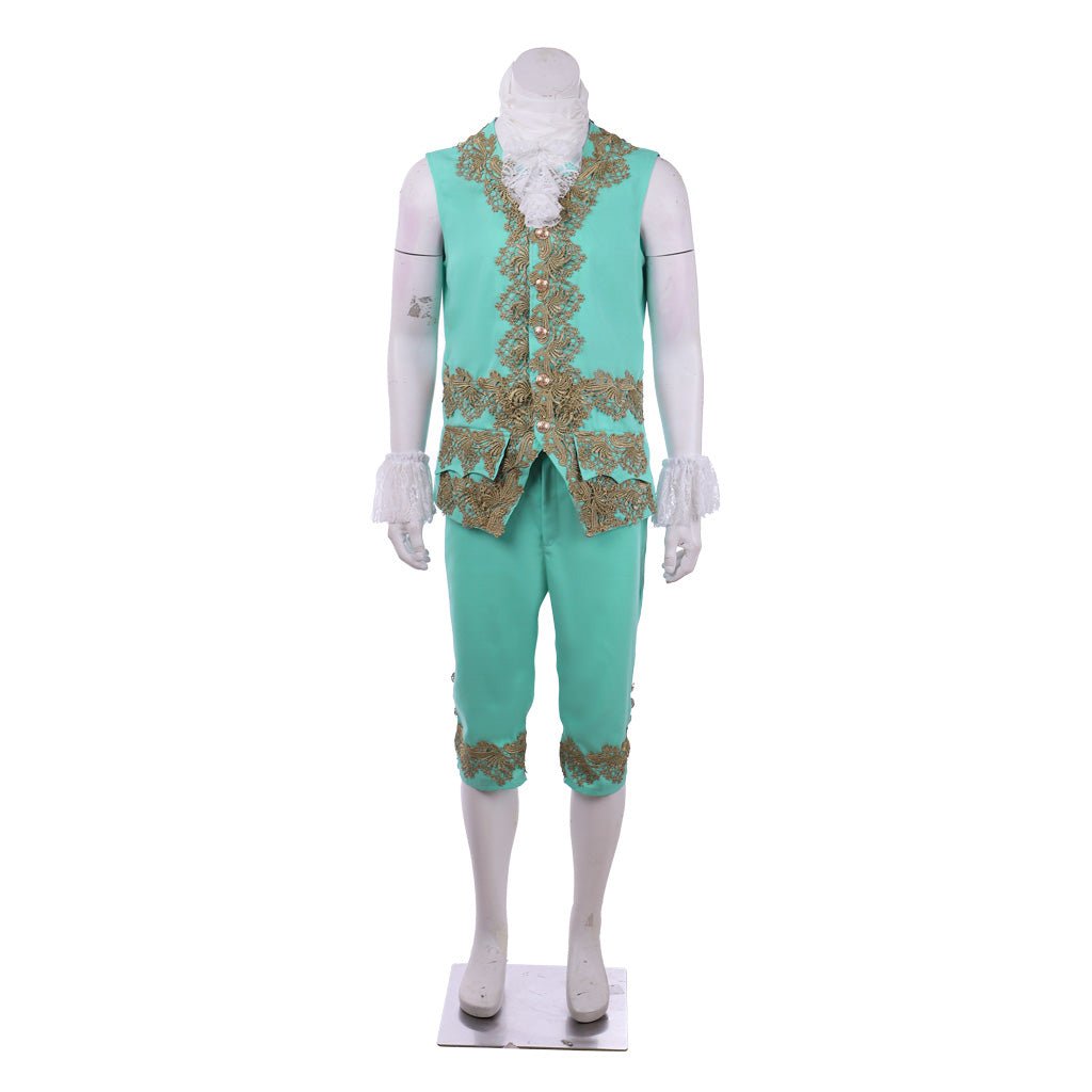 18th Century Rococo Men's Court Dress - Green Retro Colonial Suit | Astricos Medieval Series - Astricos