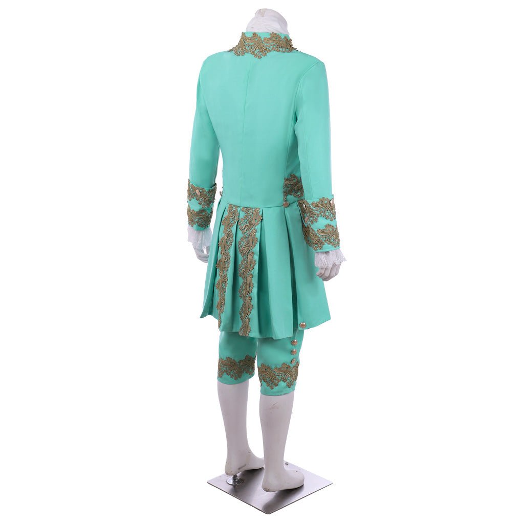 18th Century Rococo Men's Court Dress - Green Retro Colonial Suit | Astricos Medieval Series - Astricos