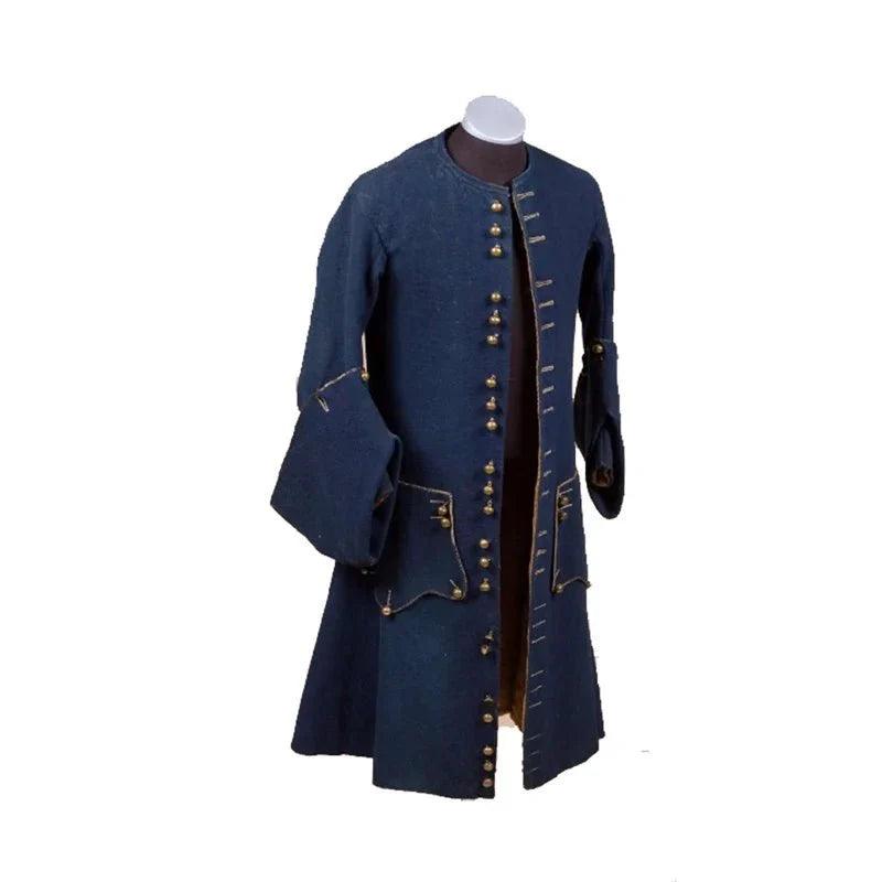 18th Century Steampunk Gentleman Jacket - Gothic Medieval Uniform Blazer for Cosplay & Winter Wear | Astricos - Astricos