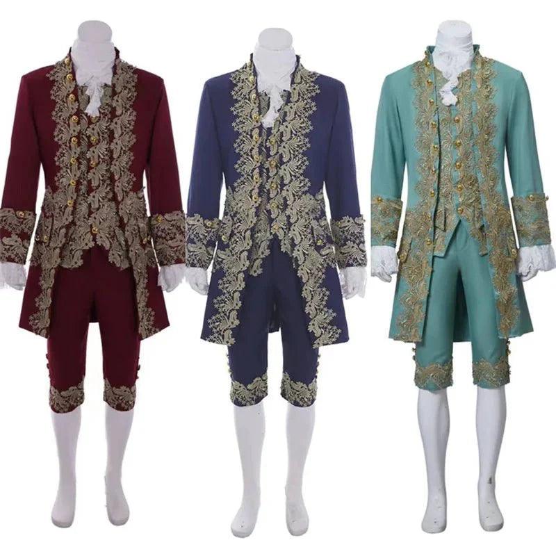 18th Century Victorian Gentleman Costume - Aristocrat Medieval Royal Men's Outfit by Astricos - Astricos