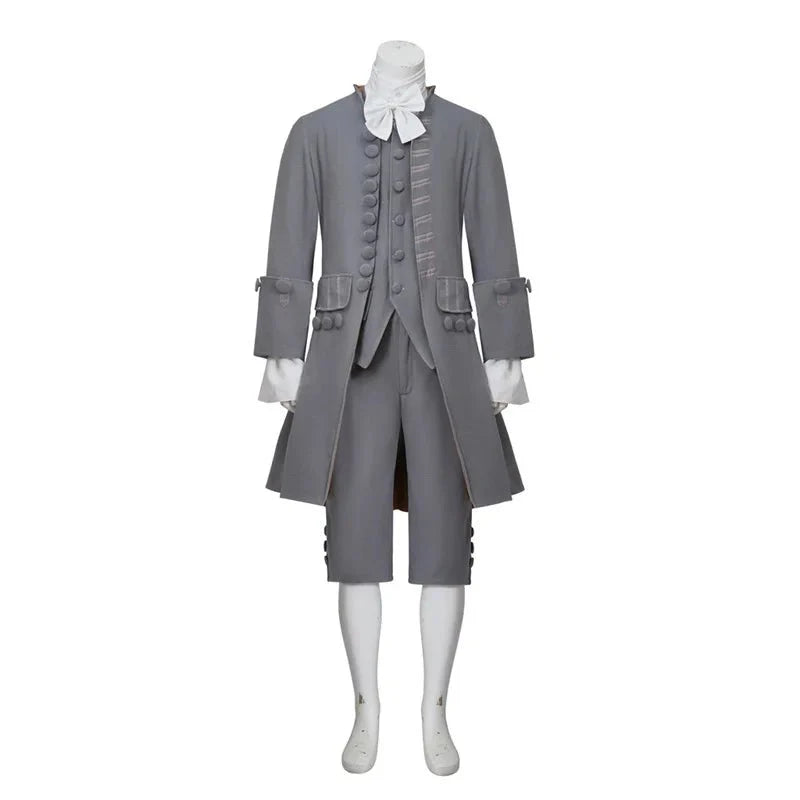 18th Century Victorian Prince Astricos Cosplay Costume - Tailcoat Blazer with Lace Tie for Special Events - Astricos