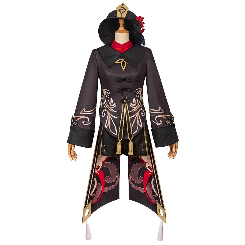 Astricos Genshin Impact Hutao Cosplay Costume - Premium Halloween Outfit with Hat - Astricos