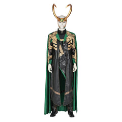 Premium Astricos Loki Cosplay Costume - Halloween Battle Suit with Damaged Jumpsuit, Armor, and Helmet - Astricos