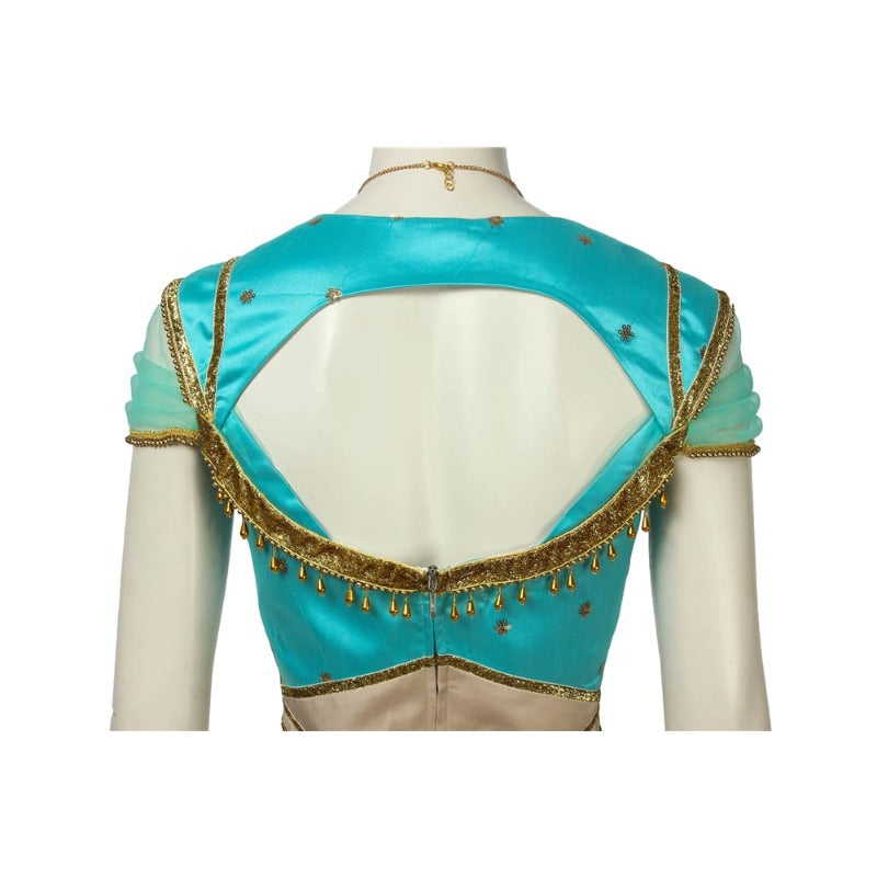 Astricos Princess Jasmine Cosplay Costume - Aladdin Inspired Peacock Dress for Adults - Astricos