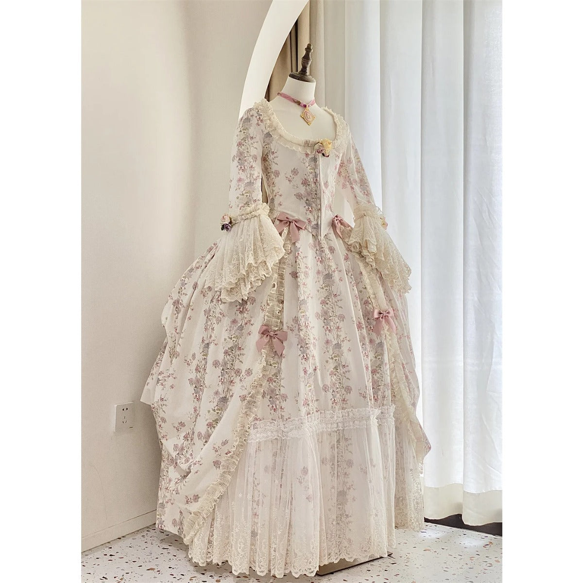 Astricos Rococo Dress 18th Century Victorian Era Marie Antoinette Inspired Ball Gown - Astricos