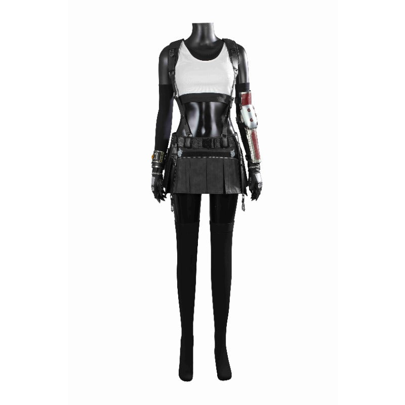 Astricos Tifa Lockhart Cosplay Costume Set - Premium Wigs, Shoes, Accessories for Final Fantasy VII Halloween - Astricos