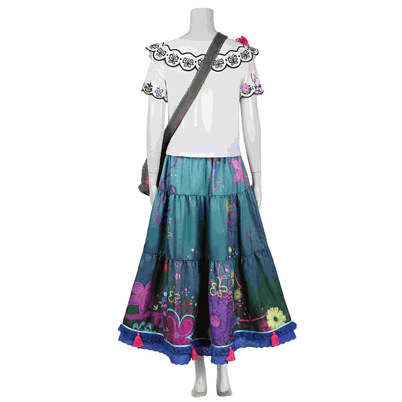 Astricos Mirabel Dress Encanto Cosplay Magical Outfit for Women Halloween - Astricos