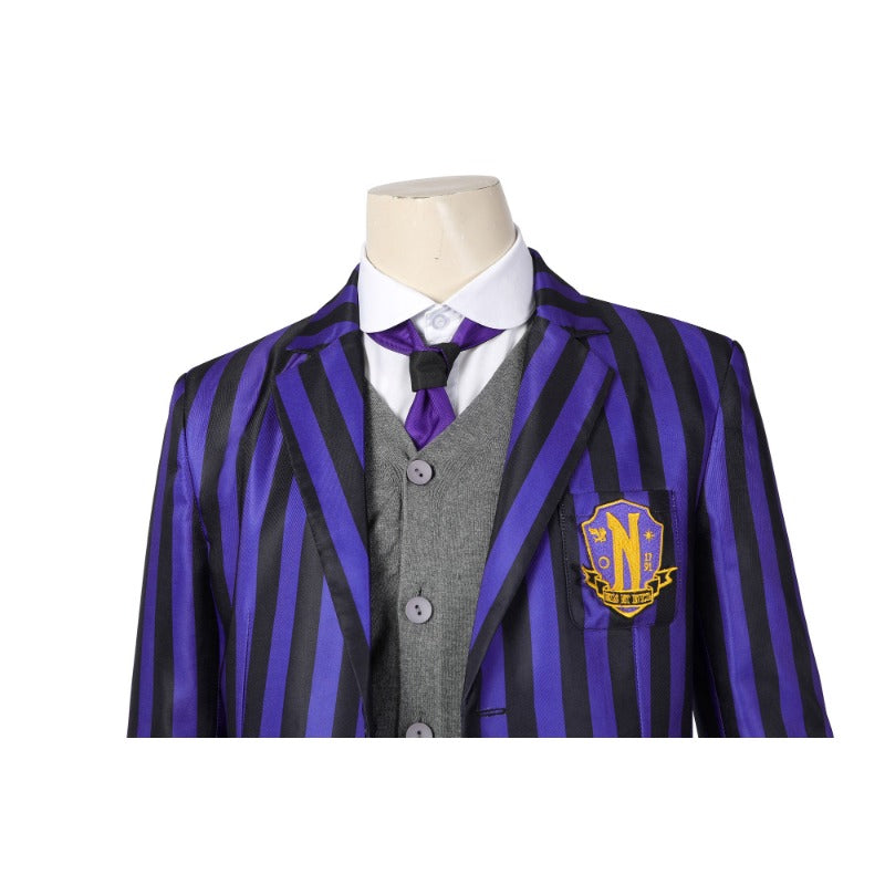 Astricos The Addams Family Xavier Thorpe Ajax Petropolus Cosplay Men's Suit for Halloween - Astricos