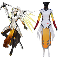 Astricos Mercy Cosplay Costume – Premium Fantasy Battle Jumpsuit for Enthusiasts and Cosplay Gatherings - Astricos