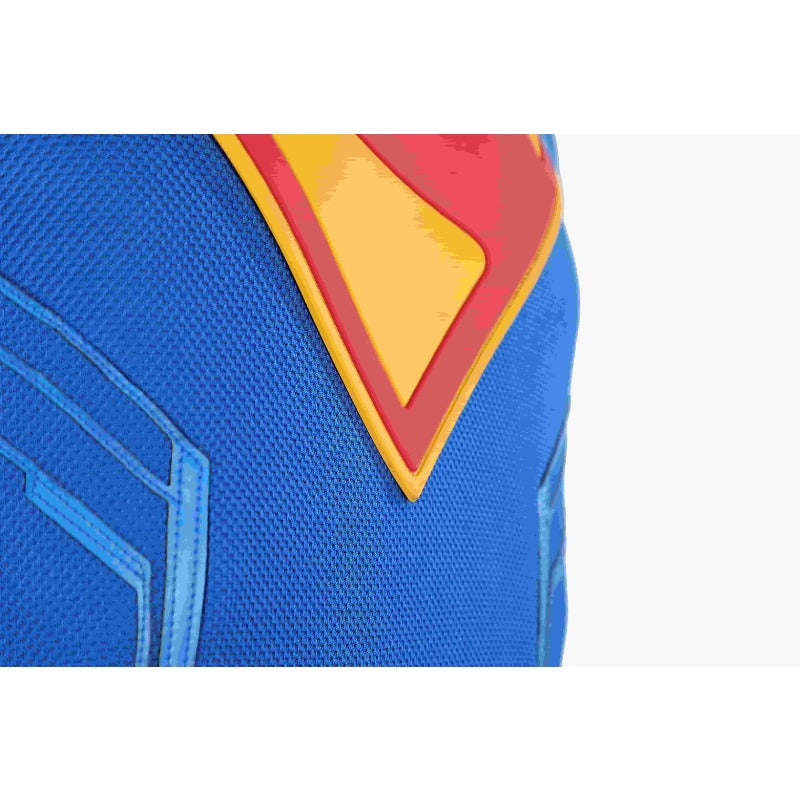 Astricos Superman Legacy Clark Kent Cosplay Costume - Blue Zentai Suit with Red Cape - Astricos