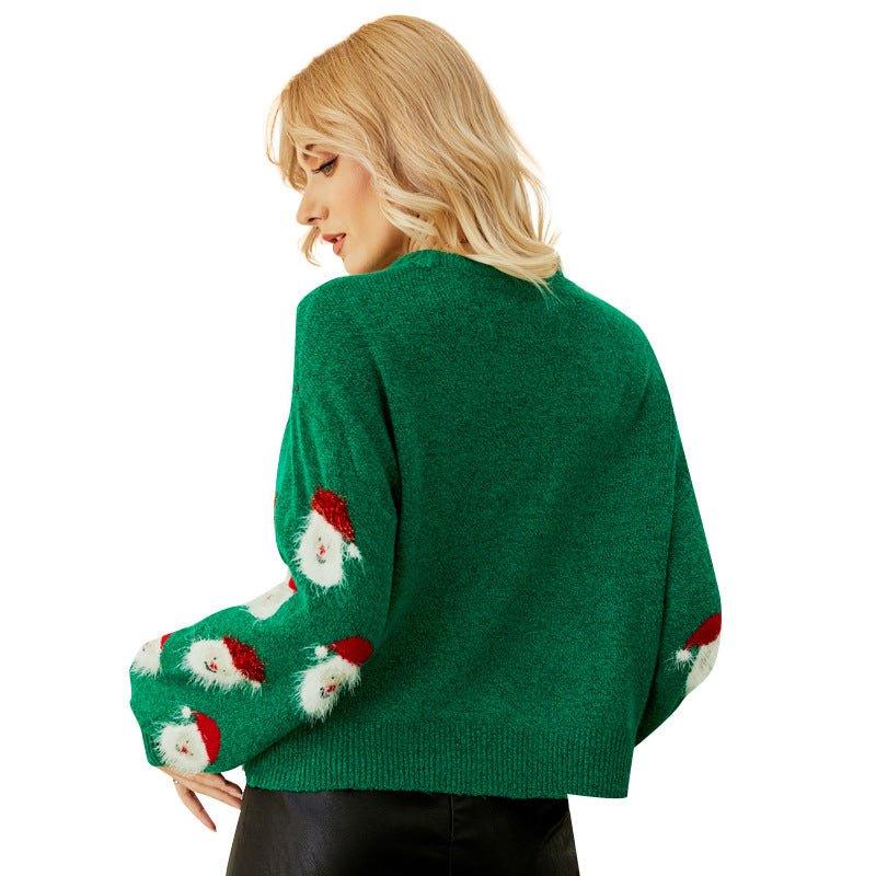 2024 Women's Holiday Knit Sweater | Astricos Santa Claus Pullover | Cozy Winter Fashion - Astricos