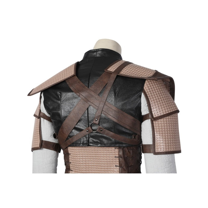 Astricos Geralt of Rivia Cosplay Leather Jacket - The Witcher 3 Wild Hunt Hero Suit for Halloween - Astricos