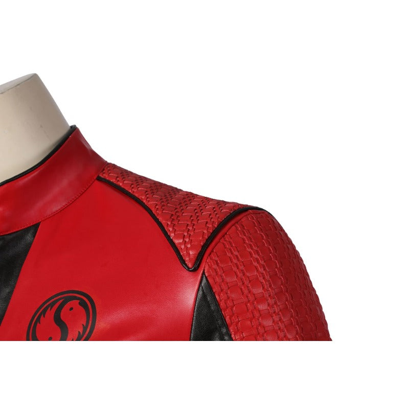 Astricos Ben Cosplay Costume - The Umbrella Academy Season 3 Red Leather Suit for Halloween - Astricos