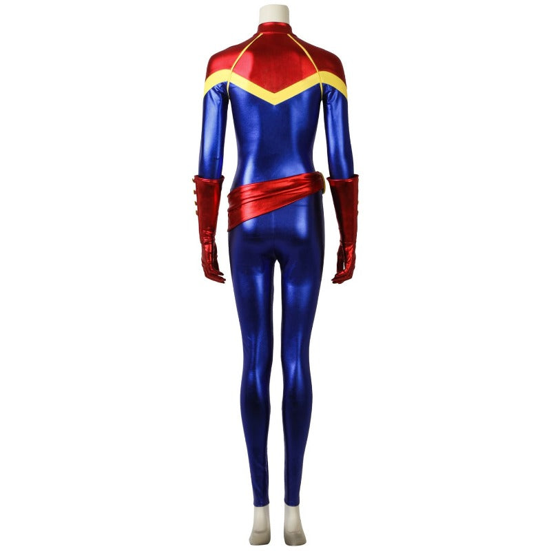 Astricos Superhero Captain Marvel Kids Cosplay Costume - Avengers Jumpsuit for Halloween - Astricos