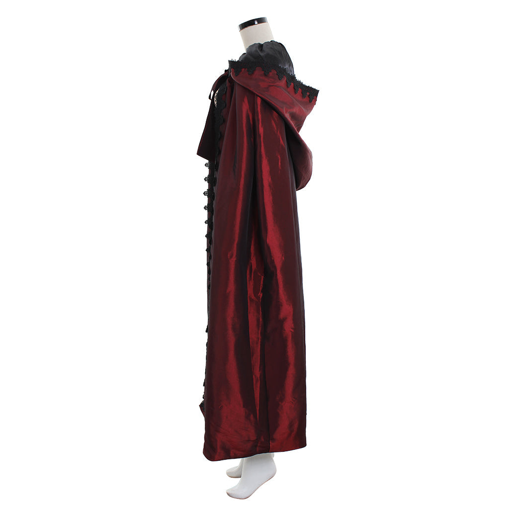 Elegant Victorian Red Cloak - Perfect for Halloween Cosplay and Gothic Events - Astricos