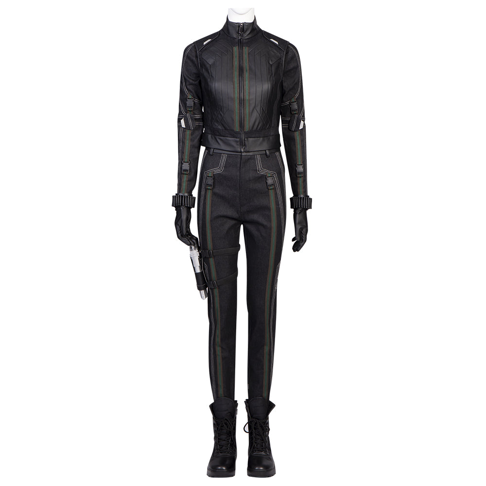 Astricos Marvel Black Widow Cosplay Jumpsuit Dress Costume Outfit - Astricos