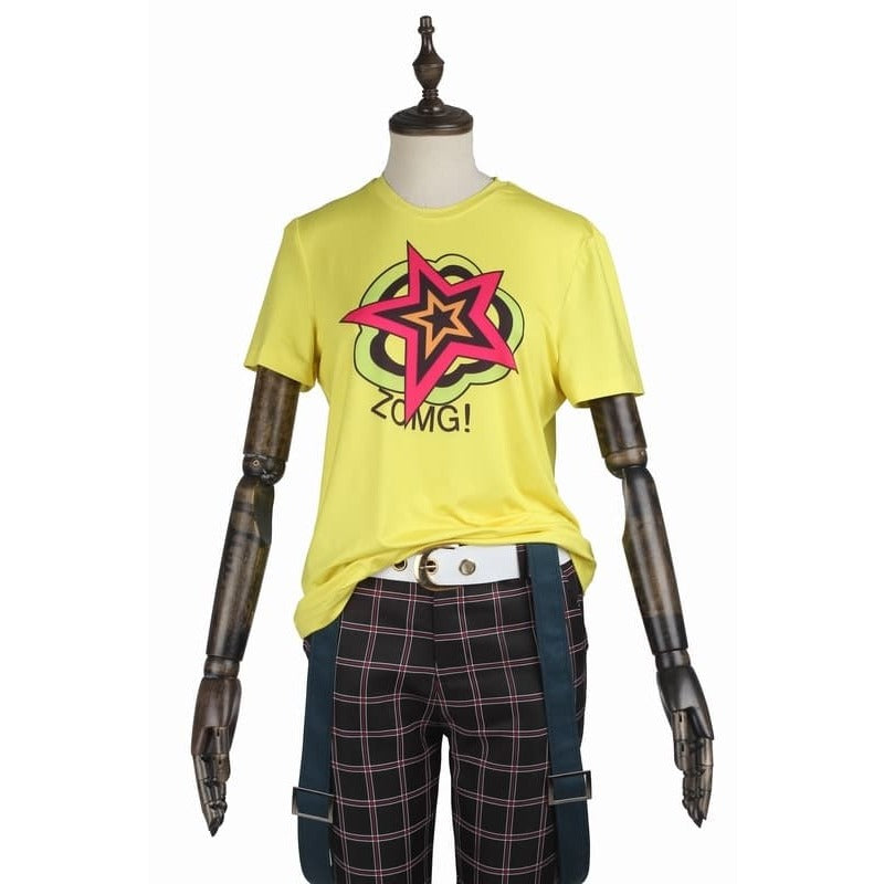 Astricos Persona 5 Ryuji Sakamoto Cosplay School Uniform with Wig for Halloween and Carnival - Astricos