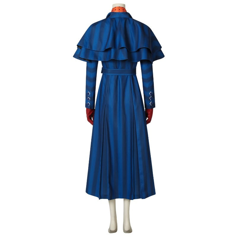 Astricos Navy Blue Mary Poppins Inspired Cosplay Costume for Adults - Astricos