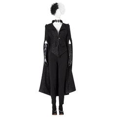 Astricos Cruella Cosplay Costume - Black Dress, Evil Queen Halloween, Emma's Style - Astricos