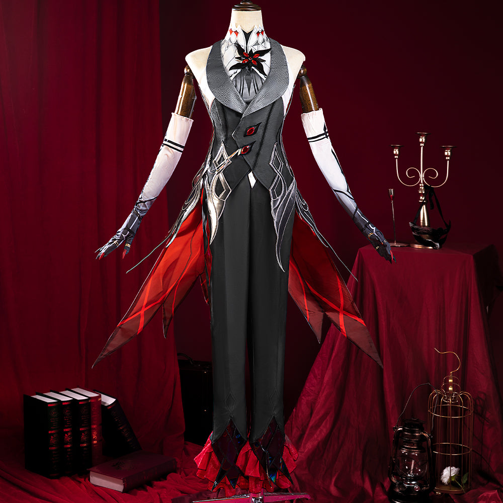 Astricos Genshin Impact Arlecchino Cosplay Costume - Embody The Knave in Style - Astricos