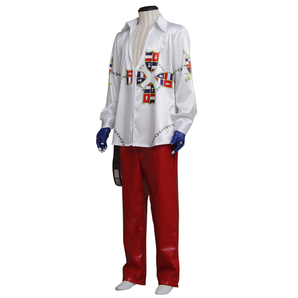 Astricos Adult Men's Steve Fox Cosplay Costume | Battle Uniform with Shirt & Pants - Astricos