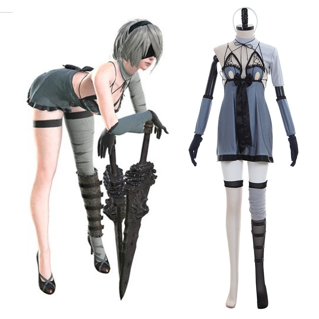 Astricos 2B NieR Automata Cosplay Costume | Premium Game Character Roleplay Outfit - Astricos