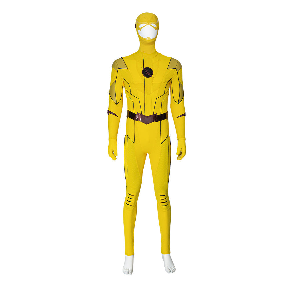 Astricos Reverse Flash Armageddon Cosplay Outfit - Barry Allen's Yellow Superhero Suit - Astricos