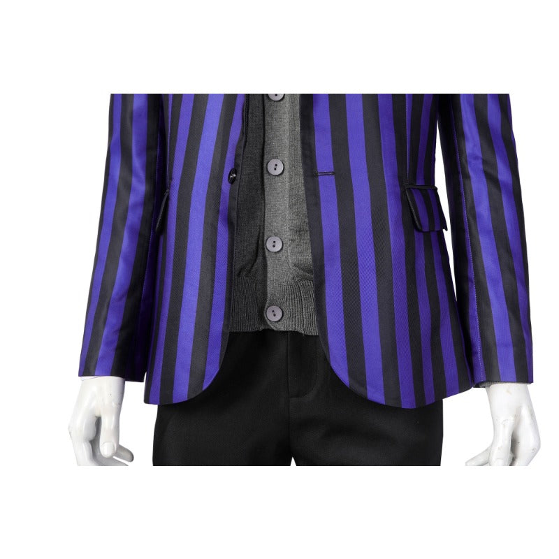 Astricos The Addams Family Xavier Thorpe Ajax Petropolus Cosplay Men's Suit for Halloween - Astricos