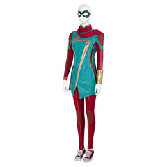 Astricos Ms. Marvel Cosplay Costume with Cape – Inspired by Kamala Khan for Halloween - Astricos