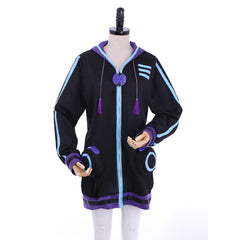 Astricos Black Heart Hoodie Cosplay Costume - Hyperdimension Neptune Jacket - Astricos