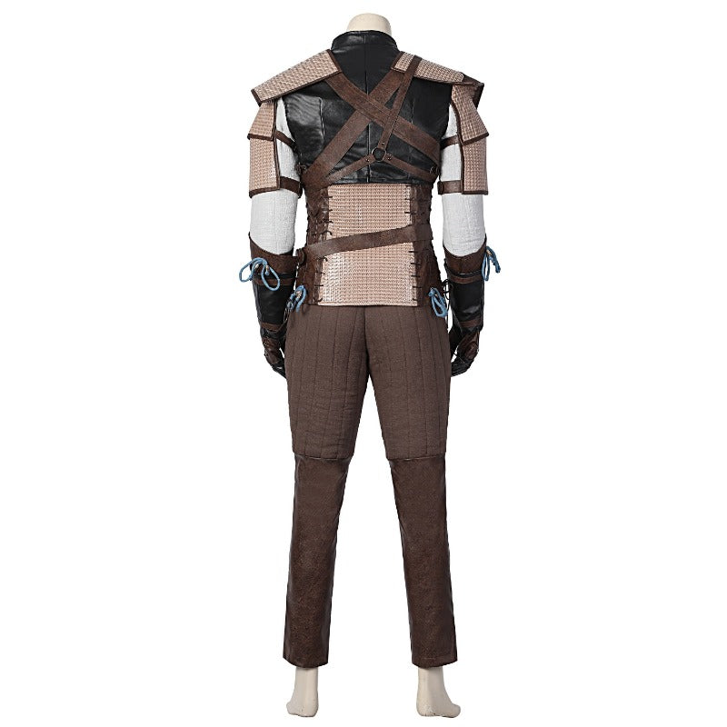 Astricos Geralt of Rivia Cosplay Leather Jacket - The Witcher 3 Wild Hunt Hero Suit for Halloween - Astricos