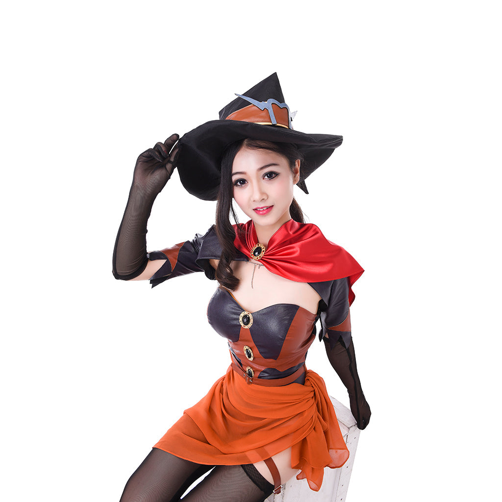 Astricos Overwatch Mercy Witch Skin Cosplay Costume | Premium Game Cosplay Series - Astricos