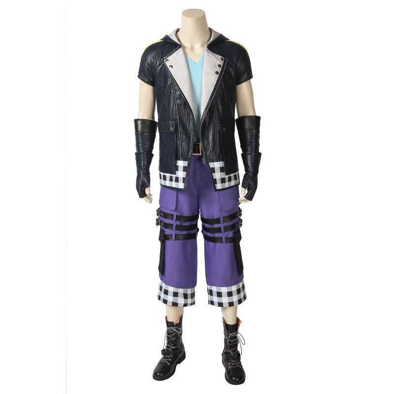 Astricos Riku Cosplay Costume - Premium Black Uniform Coat Jacket - Astricos