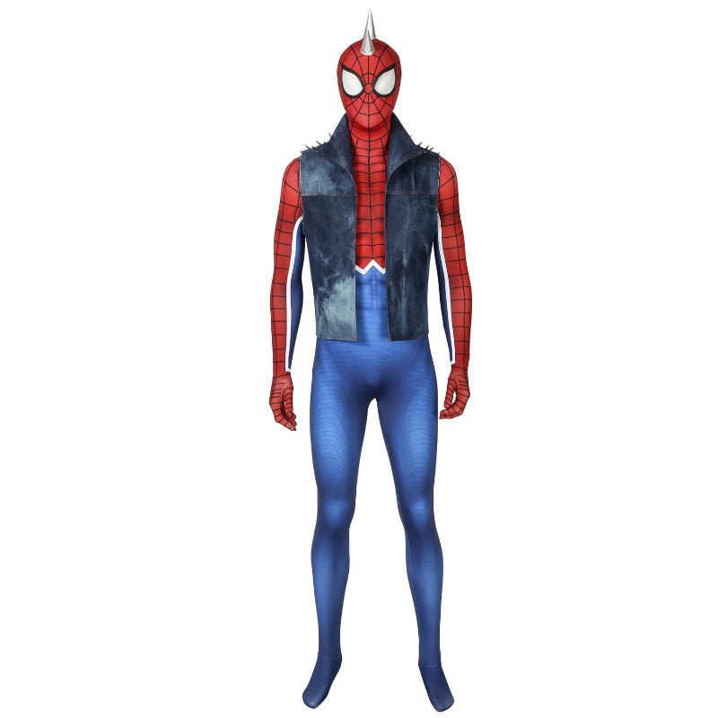 Astricos Hobart Brown Punk-Rock Spider-Man Cosplay Suit for Enthusiasts - Astricos