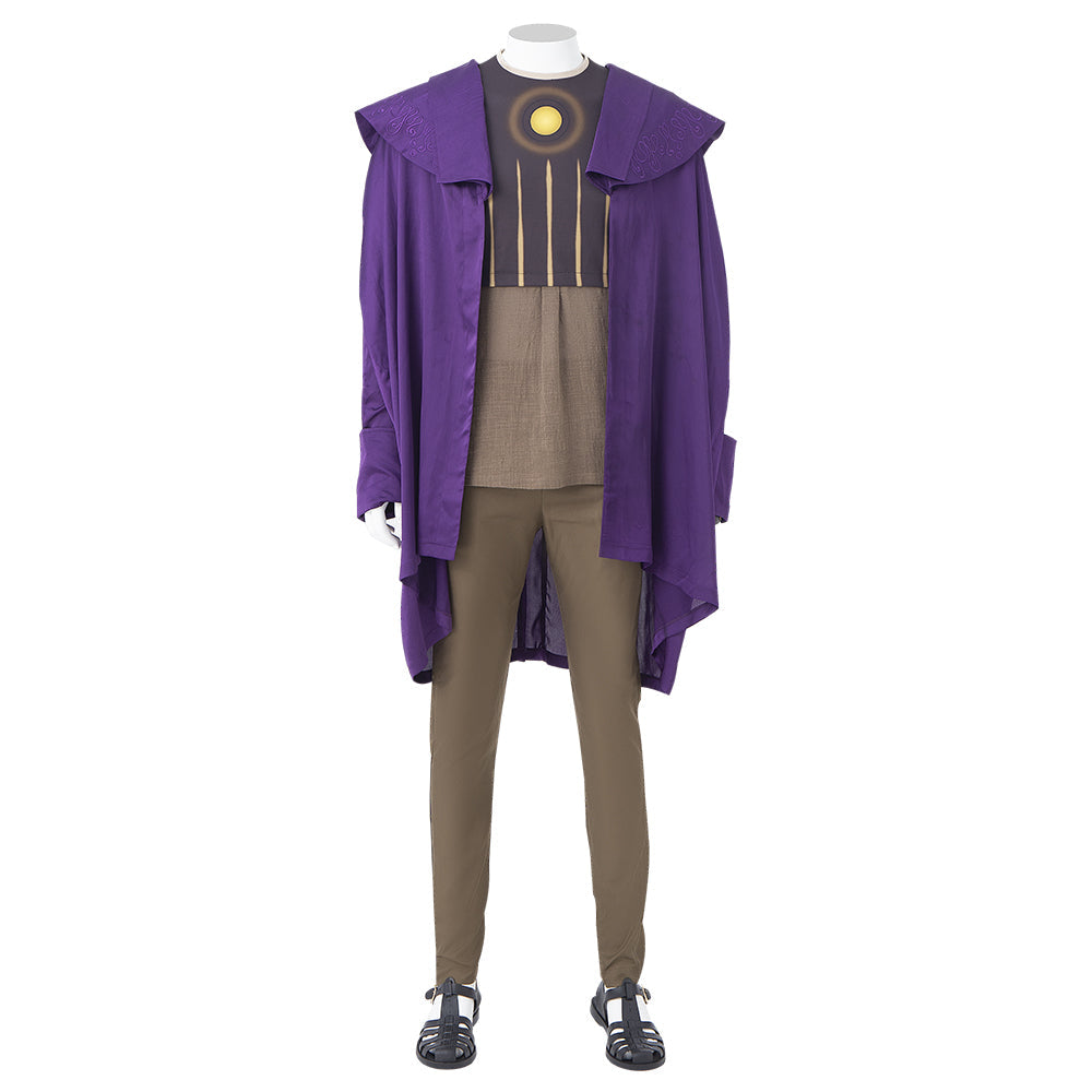 Astricos Kang the Conqueror Costume - Premium Loki Cosplay Outfit with Purple Cloak - Astricos