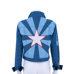 Astricos America Chavez Denim Jacket – Marvel Multiverse Cosplay Costume, Halloween Outfit - Astricos