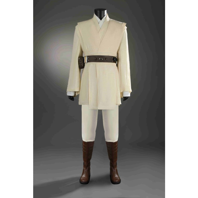 Astricos Obi-Wan Kenobi Cosplay Costume Full Set - Authentic Jedi Master Outfit for Halloween Parties - Astricos