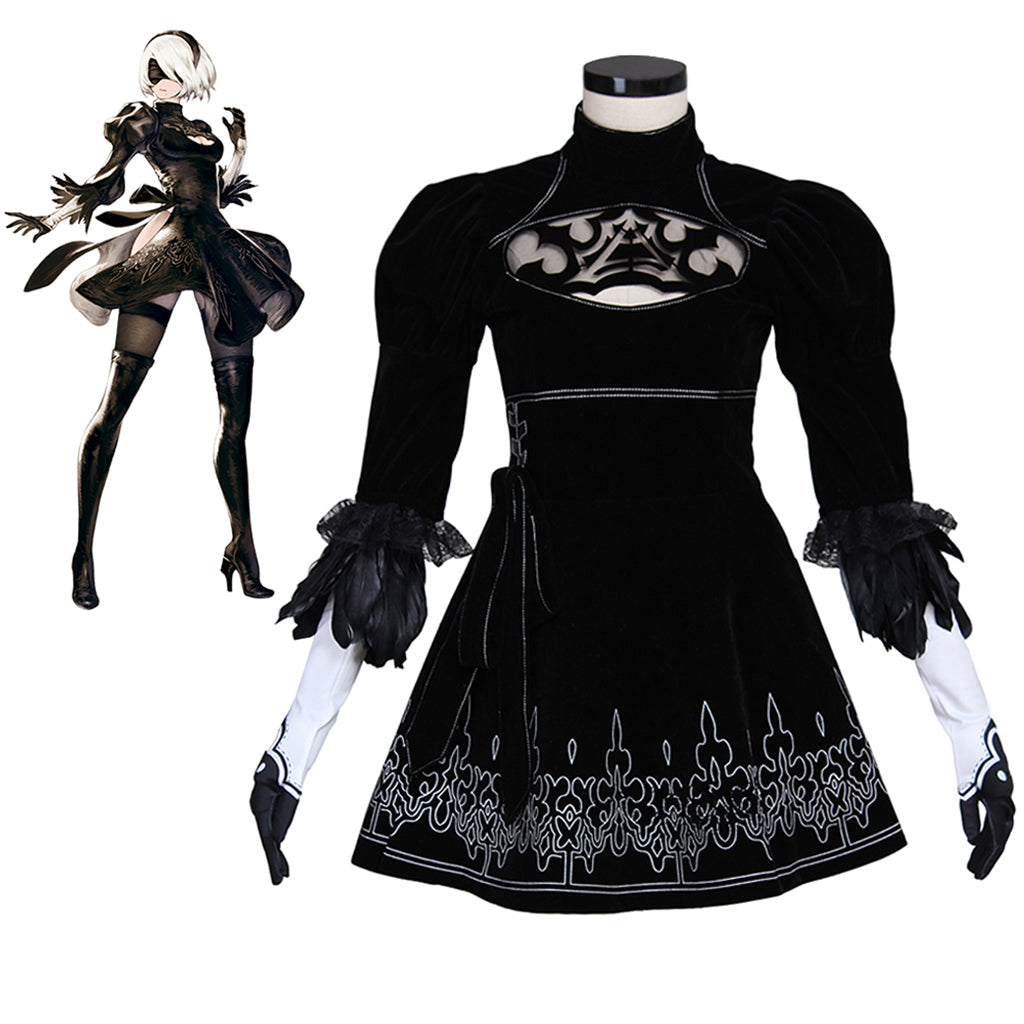 Astricos Yorha 2B Cosplay Costume | Premium Nier Automata Outfit - Astricos