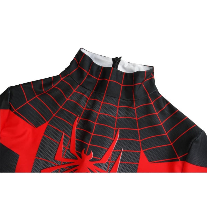 Astricos Miles Morales Spider-Man 3D Spandex Cosplay Suit for Halloween - Astricos