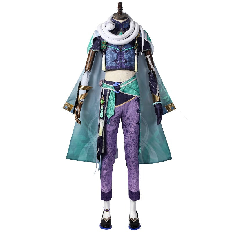 Astricos Baizhu Cosplay Costume - Standard Size Genshin Impact Halloween Outfit - Astricos