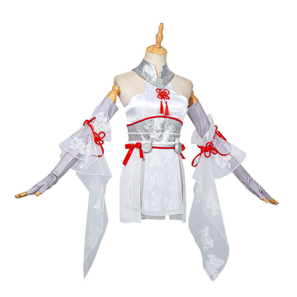 Astricos – Naraka Game Tu Yu Cosplay Costume with Hu Tao-Inspired Waist Accessories for Women - Astricos