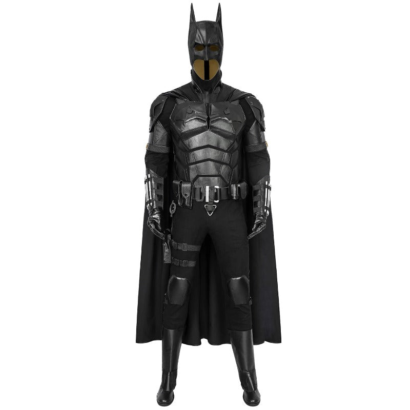 Astricos Batman Movie Version PU Leather Cosplay Costume for Halloween & Events - Astricos