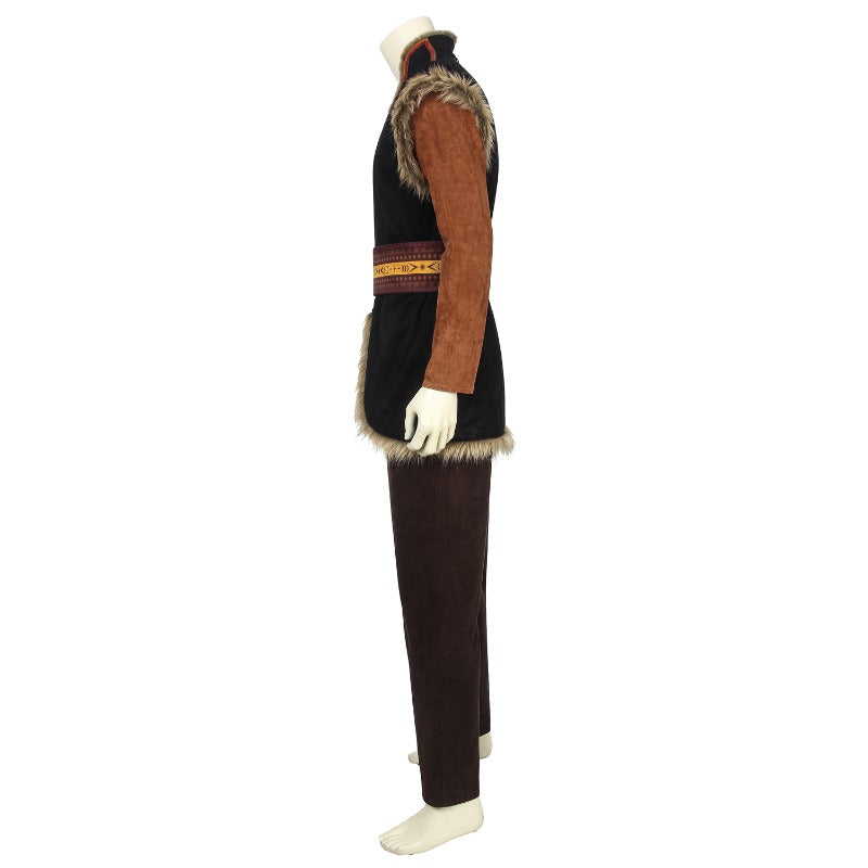 Astricos Kristoff Cosplay Costume from Frozen 2 - Men's Halloween Outfit with Accessories - Astricos