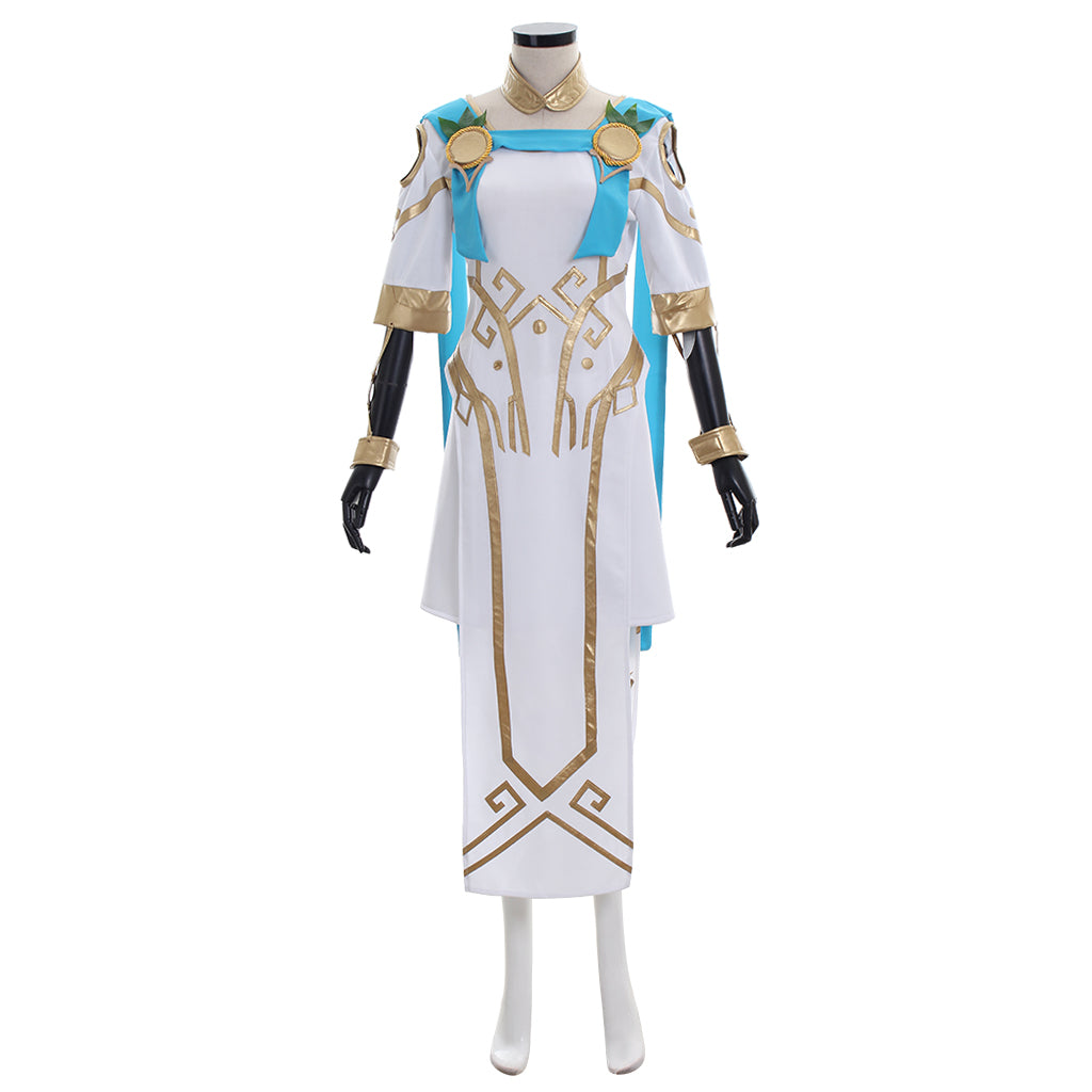 Astricos Overwatch Mercy Cosplay Costume - Angela Ziegler's Summer Games Edition Full Set - Astricos