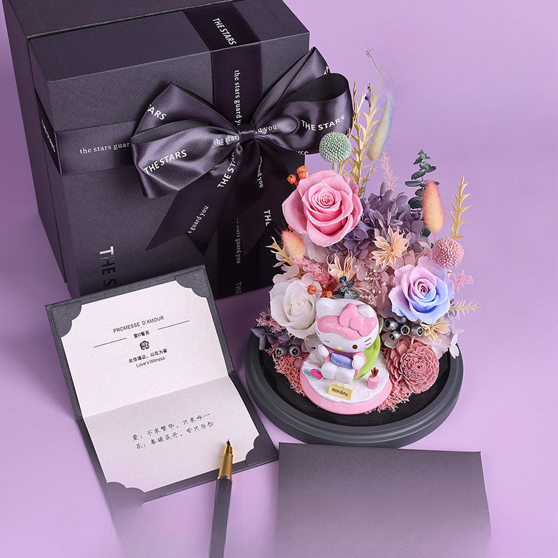 Astricos Eternal Rose Gift Box - Adorable Birthday Gift for Girls, Friends, and Besties - Astricos