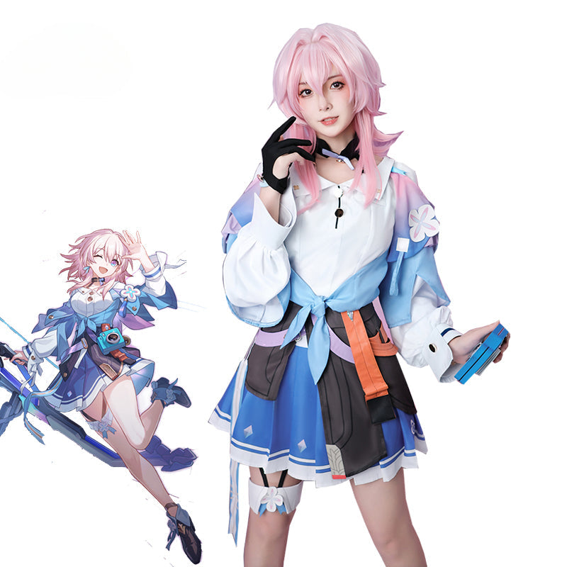 Astricos Cosplay Costume - Honkai Star Rail Inspired Cute Blue Sailor Dress for Women - Astricos