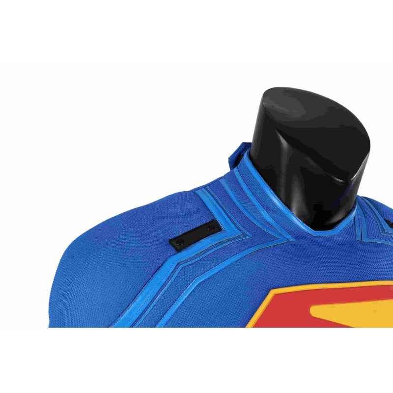 Astricos Superman Legacy Clark Kent Cosplay Costume - Blue Zentai Suit with Red Cape - Astricos